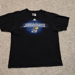 Adidas Black Jayhawks T-Shirt